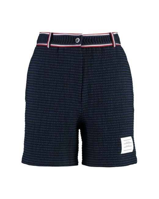 Thom Browne Blue Knitted Shorts