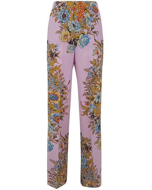 Etro Multicolor Printed Trouser