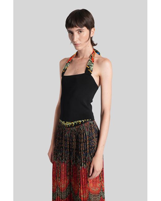 Alice + Olivia Black Lee Topwear