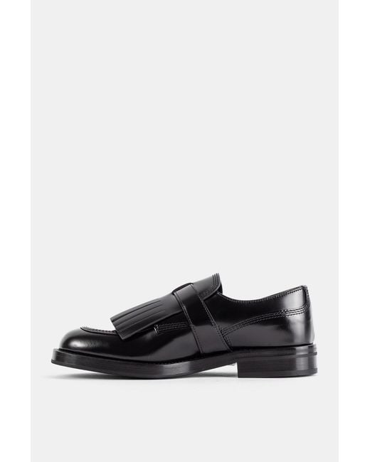 Church's Black Derbies Piper En Cuir De Veau Poli Noir Flat Shoes