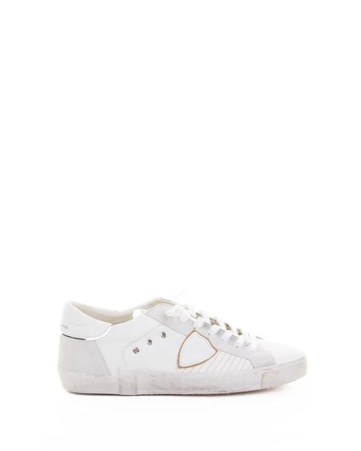 Philippe Model White Low Sneaker Prsx Leather for men