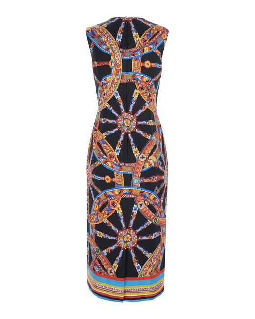 Dolce & Gabbana White Sleeveless Satin Dress Viscose