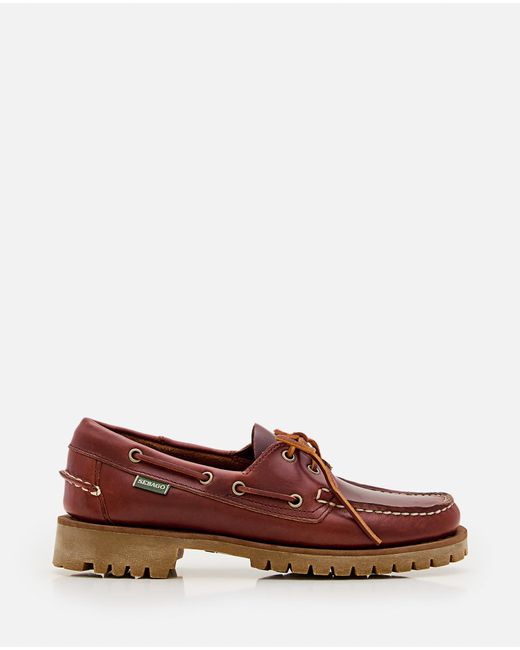 Sebago Brown Ranger Waxy Boat Shoes