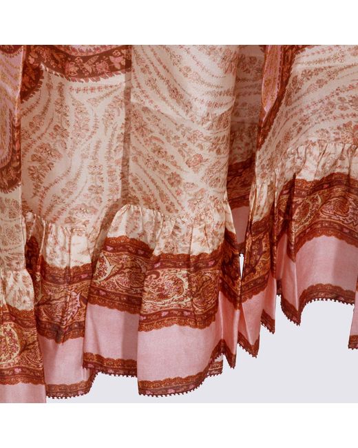 Zimmermann Pink Skirts _Silk