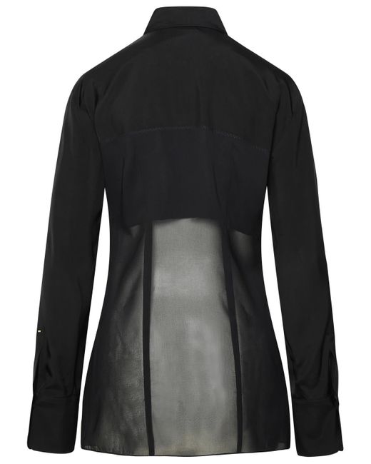 Sportmax Black 'Boa' Viscose Shirt