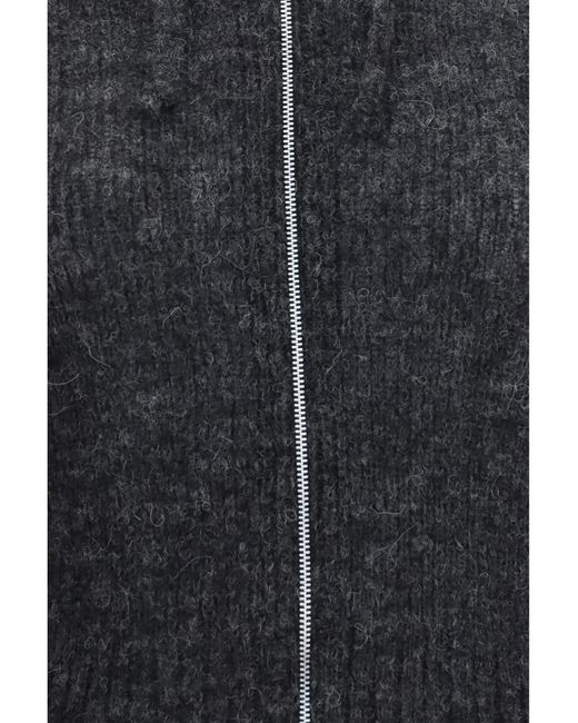 Our Legacy Black Alpaca-Blend Zip-Up Hoodie Sweatshirts