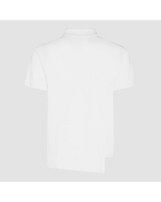 Comme des Garçons White Cotton Polo Shirt for men