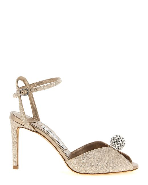 Jimmy Choo Metallic 'Sacora' Sandals