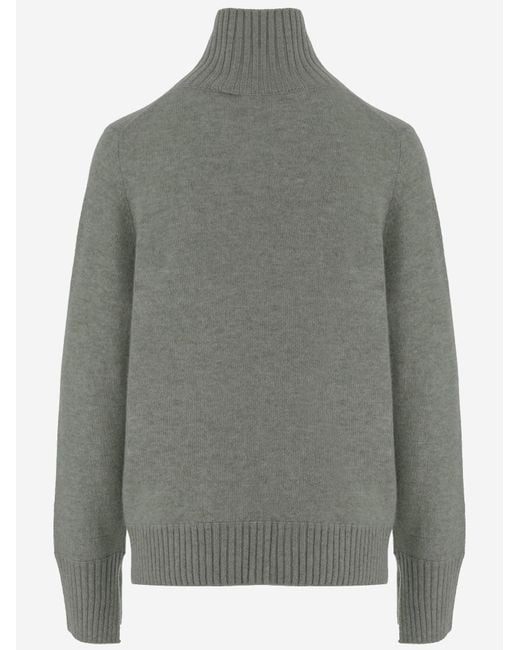 Allude Gray Cashmere Sweater
