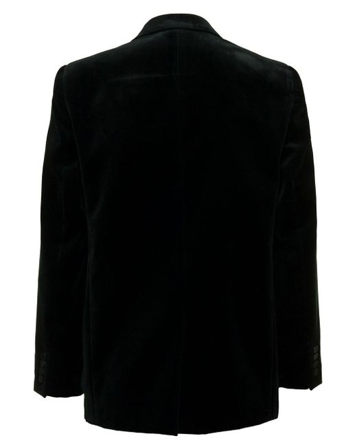 Saint Laurent Black Dark Single-Breasted Jacket With Single Button In for men