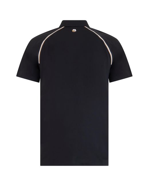 Boss Black Short-Sleeve Polo Shirt Technical Fabric Polyester for men