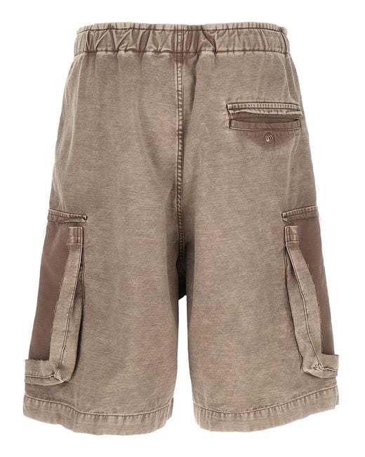 Maison Mihara Yasuhiro Gray Cotton Bermuda Shorts for men