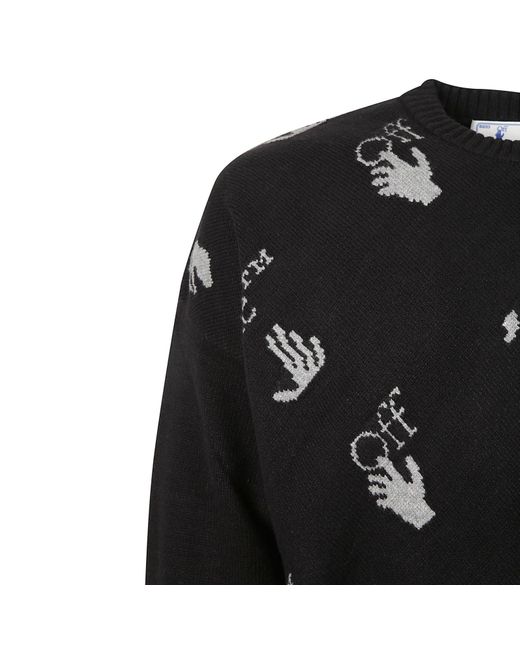 Off-White c/o Virgil Abloh Black Logo Sweater for men