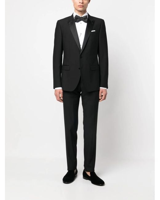 Dolce & Gabbana White Elegant Slim Fit Tuxedo for men