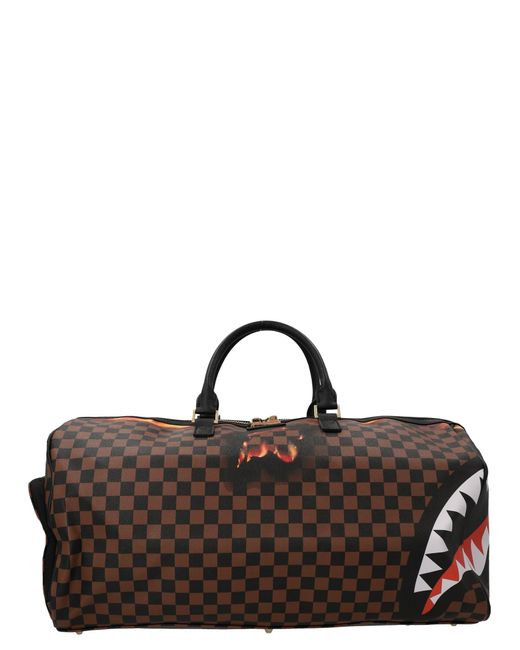 Sprayground Burnt Sharks In Paris Duffel Bag in Black for Men Lyst