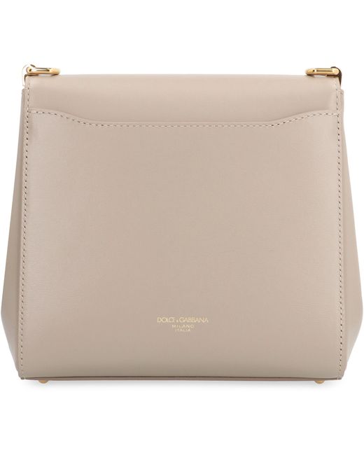 Dolce & Gabbana Natural Crossbody Bag City Marlene Calfskin Calf Leather Shoulder