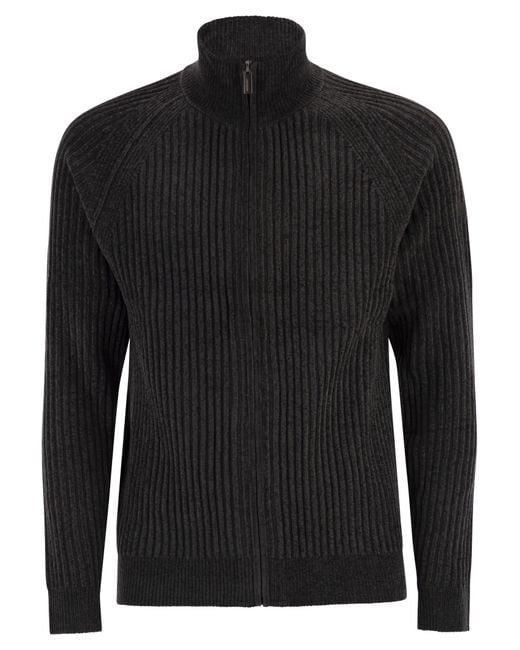Rrd Black Velvet Rave Full Zip Knit for men