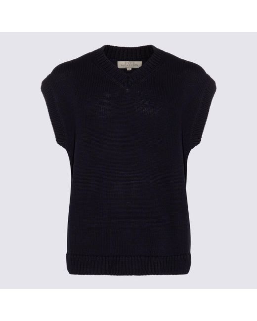Studio Nicholson Black Dark Cotton Blend Sweater for men