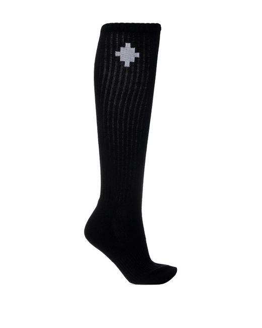 Marcelo Burlon Black Socks With Logo for men