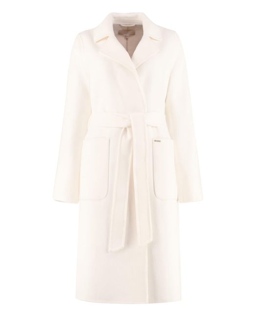 Michael kors ivory coat sale