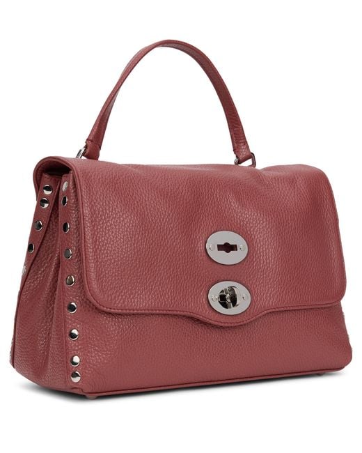Zanellato Red Shoulder Bag Postina Calfskin Handbags