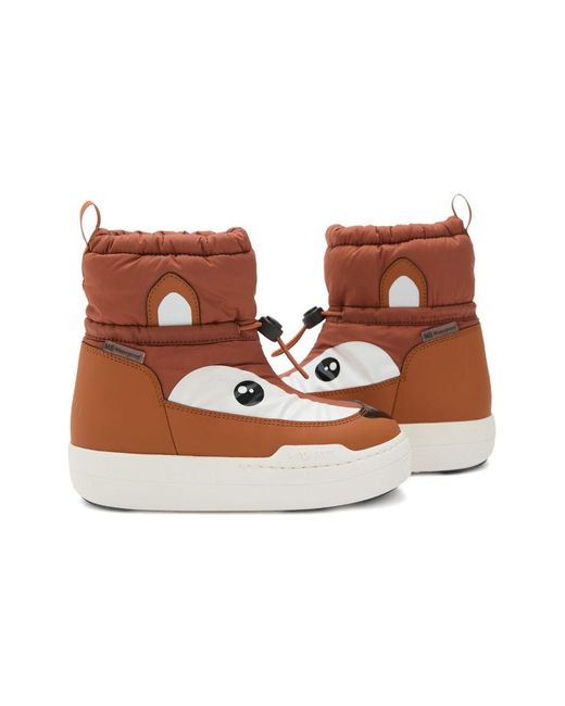 Moon Boot Brown Kids Boots Park Tube Mid Upper: Polyester