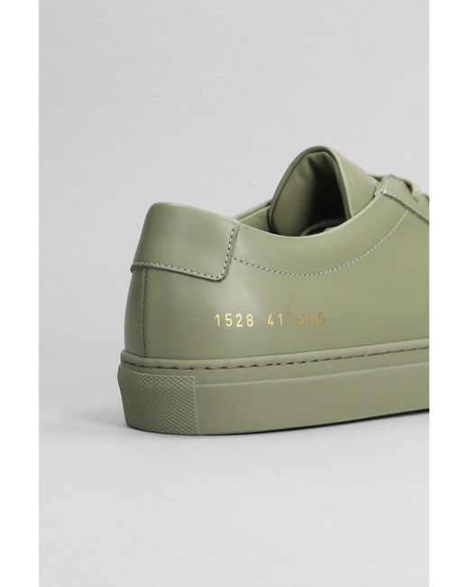 Common Projects Green Achilles Low Sneakers for men