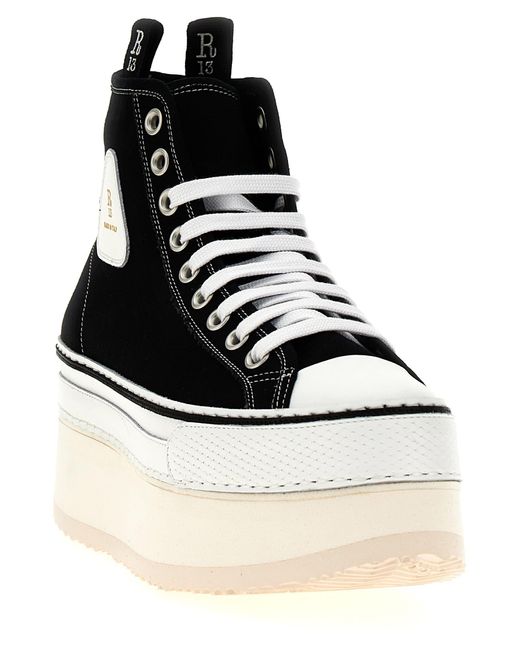 R13 Black Courtney Sneakers