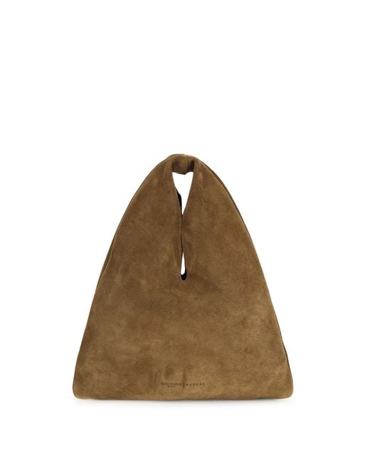Manebí Natural Louis Handbag Suede Calf Leather Bos Taurus Shoulder Bags