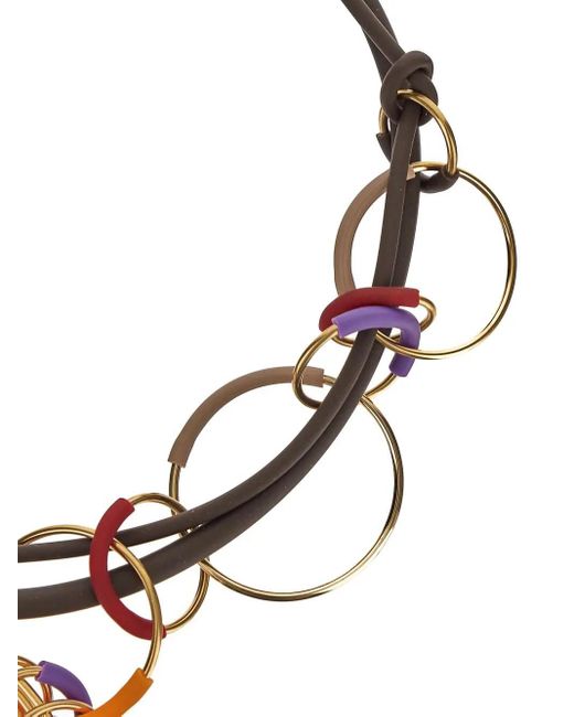 Liviana Conti Multicolor Hoops Necklace