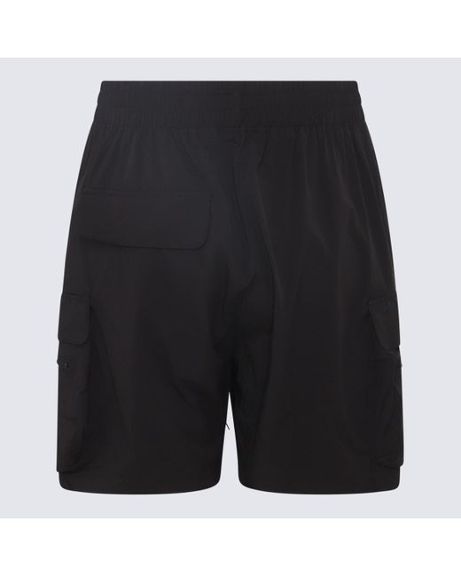 Represent Black Nylon Shorts for men