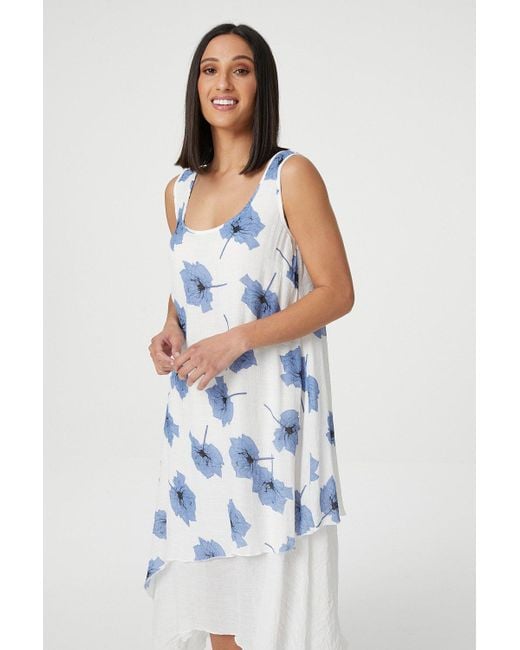 Izabel London Floral Midi Tunic Dress 
