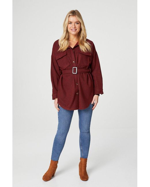 overshirt with belt