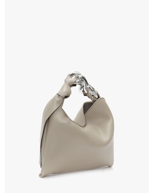 J.W. Anderson Metallic Small Chain Hobo - Leather Shoulder Bag