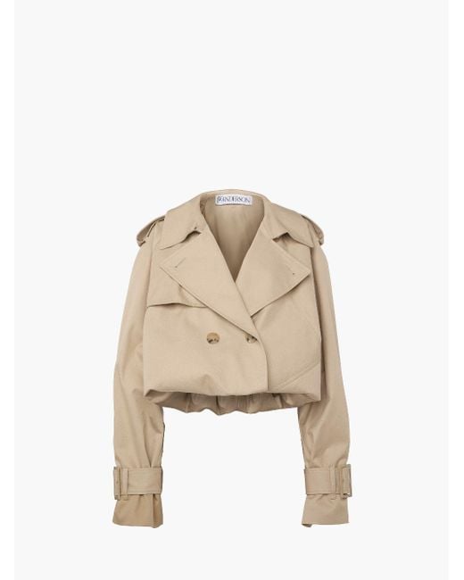 J.W. Anderson Natural Cropped Trench Coat