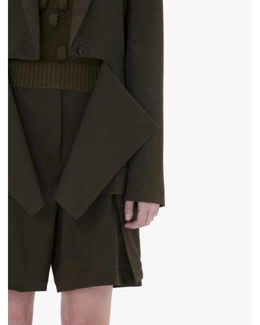 J.W. Anderson Green Deconstructed Single-breasted Blazer
