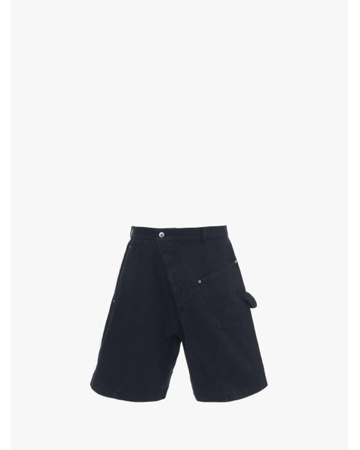 J.W. Anderson Blue Twisted Shorts