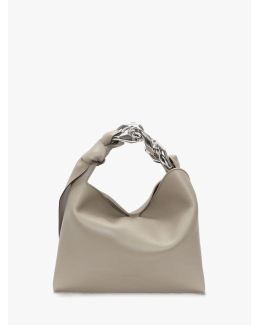 J.W. Anderson Metallic Small Chain Hobo - Leather Shoulder Bag