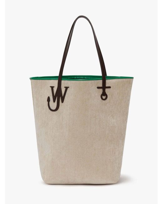 J.W. Anderson Natural Tall Anchor Tote - Chenille Tote Bag