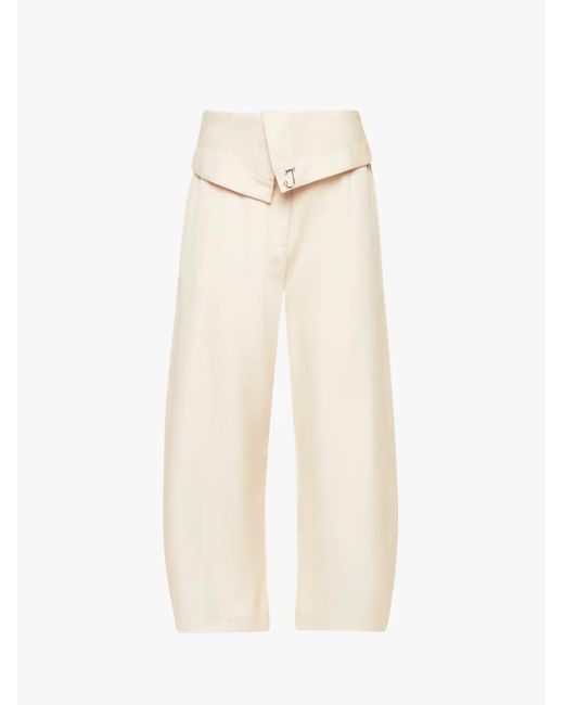 J.W. Anderson Natural Fold-over Trousers
