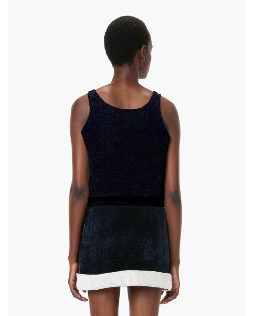 J.W. Anderson Black Chenille Tank Top