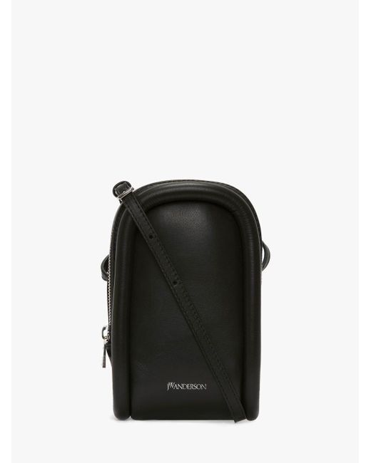 J.W. Anderson Black Bumper-pouch Leather Phone Pouch