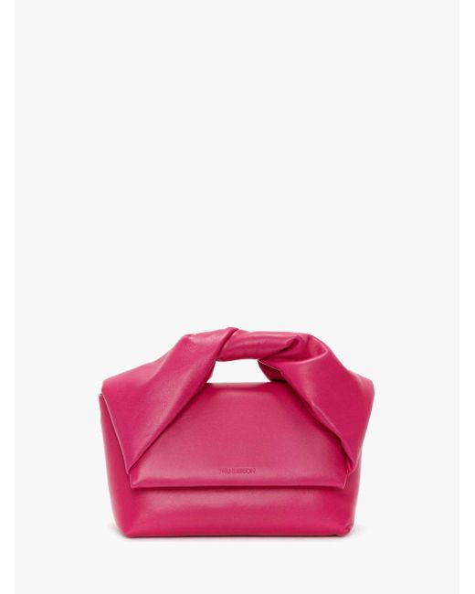 J.W. Anderson Pink Medium Twister - Leather Top Handle Bag