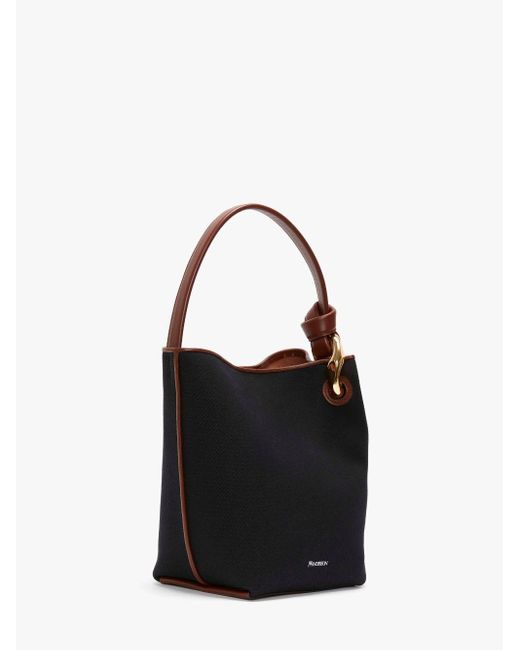 JW Anderson Jwa Corner Bucket Canvas Top Handle Bag in Black Lyst UK