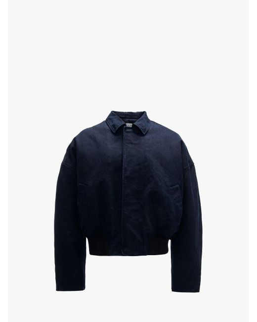 J.W. Anderson Blue Cotton Canvas Blouson for men