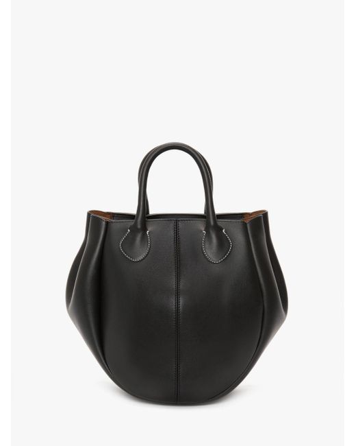 J.W. Anderson Black Small Punch Tote - Leather Shoulder Bag