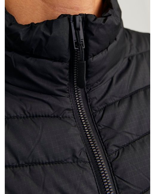 Jack & Jones Gray High Stand-Up Collar Jacket for men