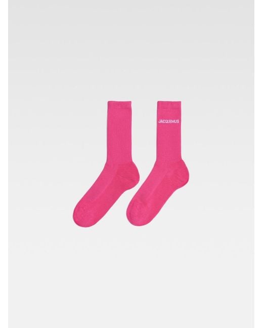 Jacquemus Pink Les Chaussettes for men