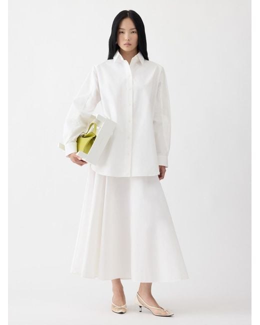 Jacquemus White The Triangle Skirt