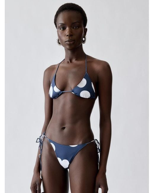 Jacquemus White The Triangle Bikini Top
